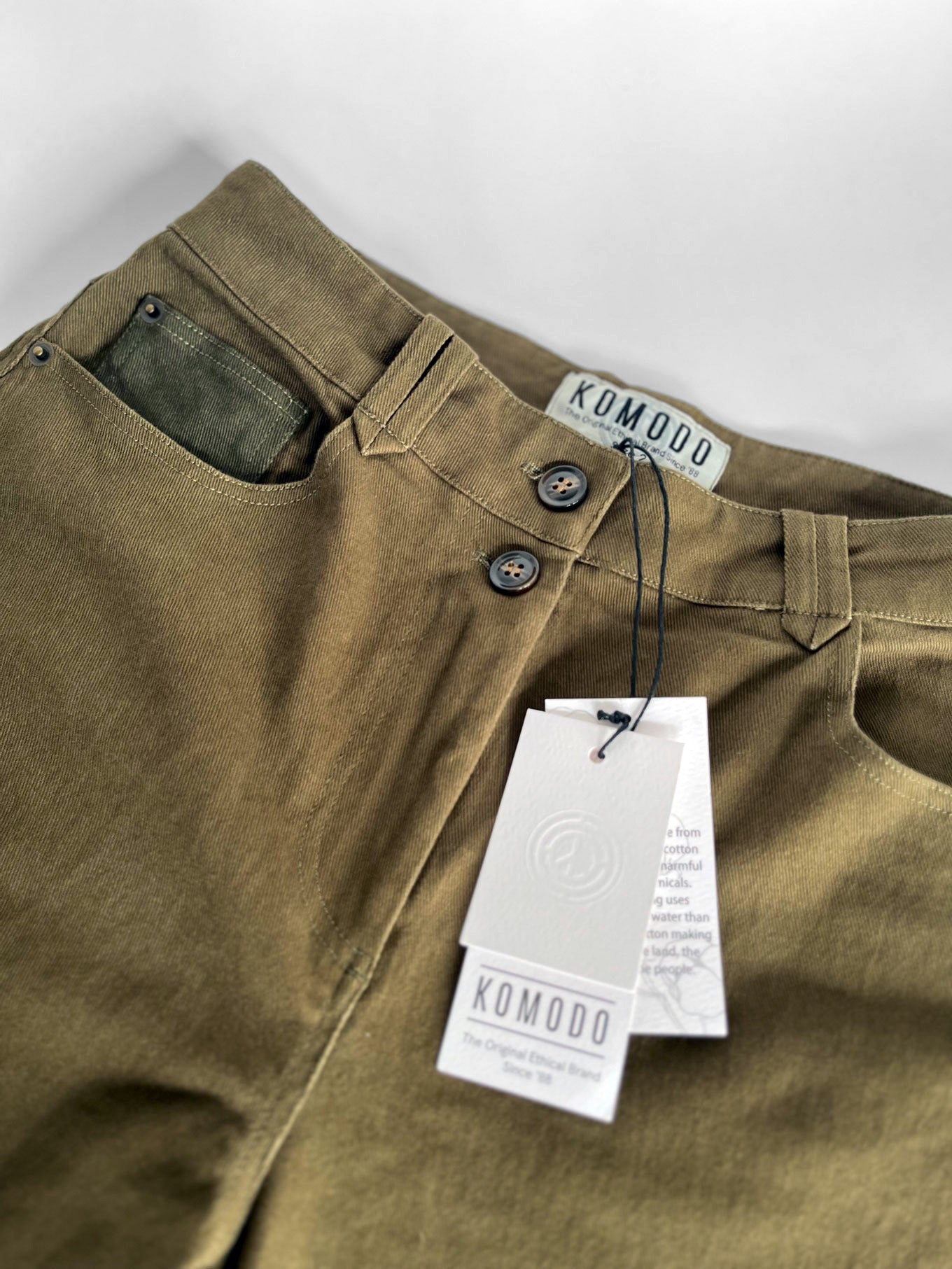 RANGER - Organic Cotton Trousers - Light Green