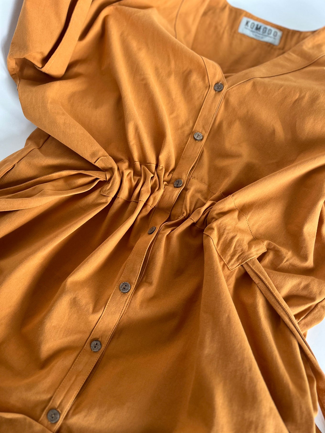 DUSK - Organic Cotton Dress - Orange