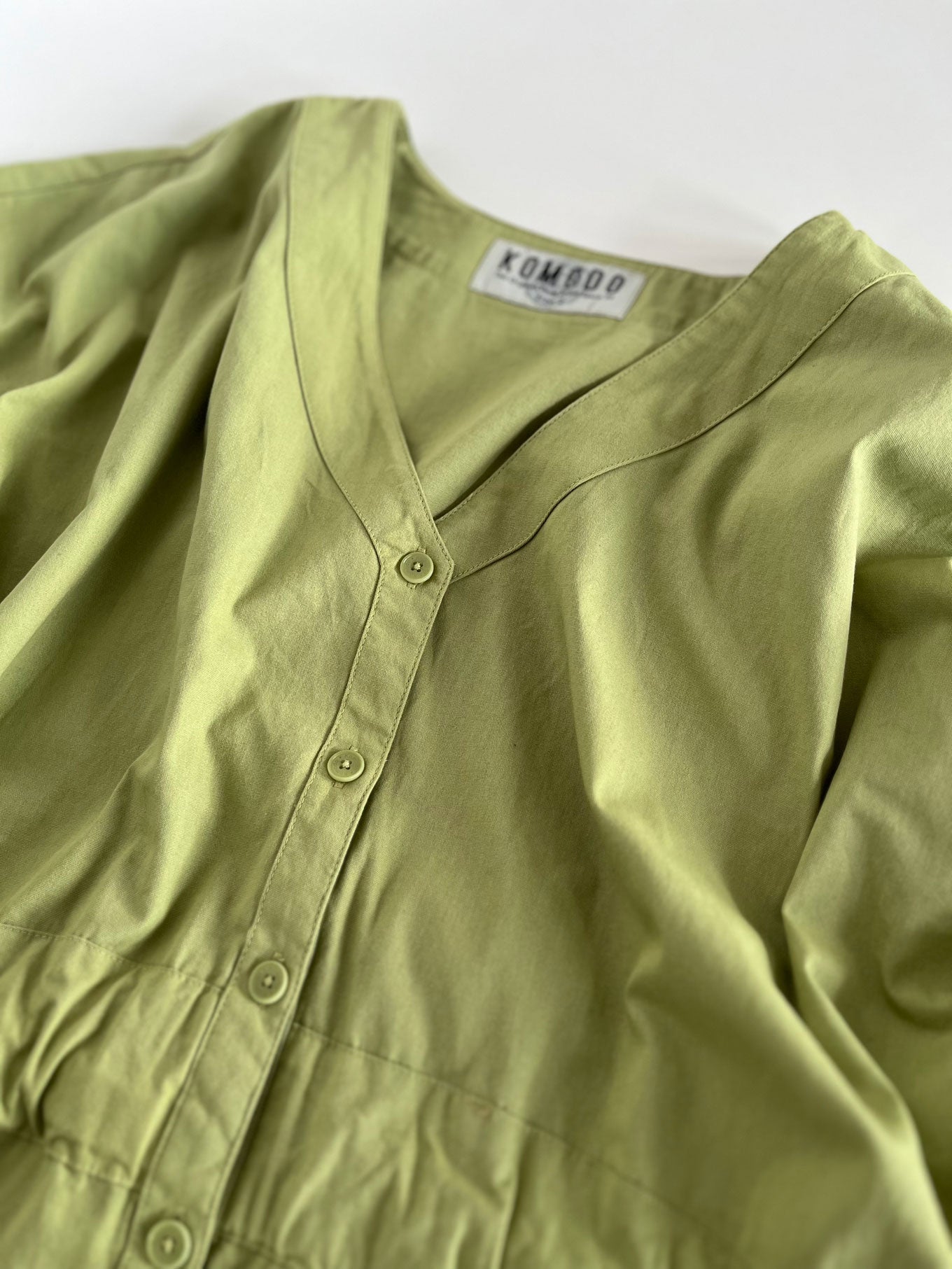 DUSK - Organic Cotton Dress - Sage