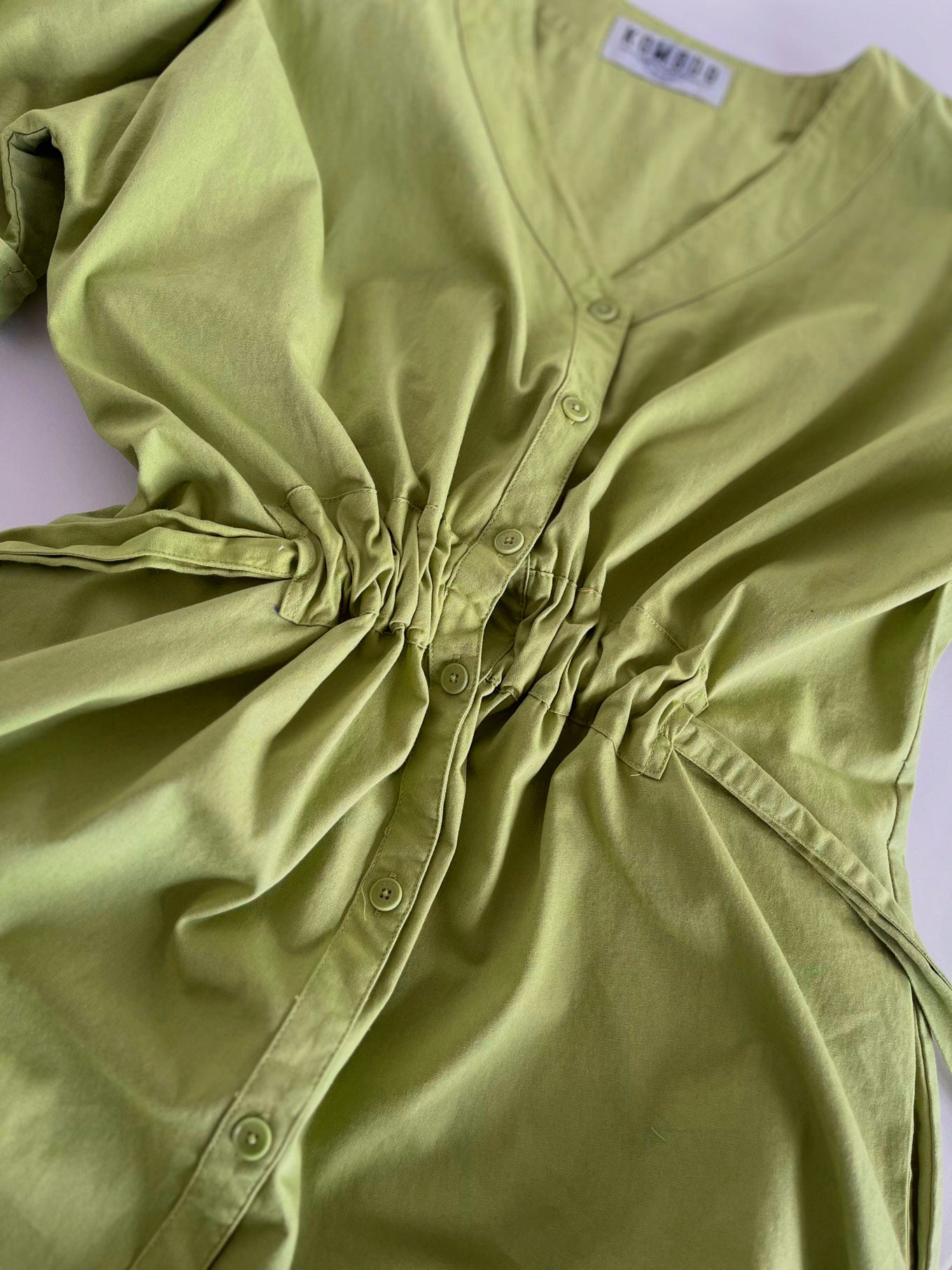 DUSK - Organic Cotton Dress - Sage