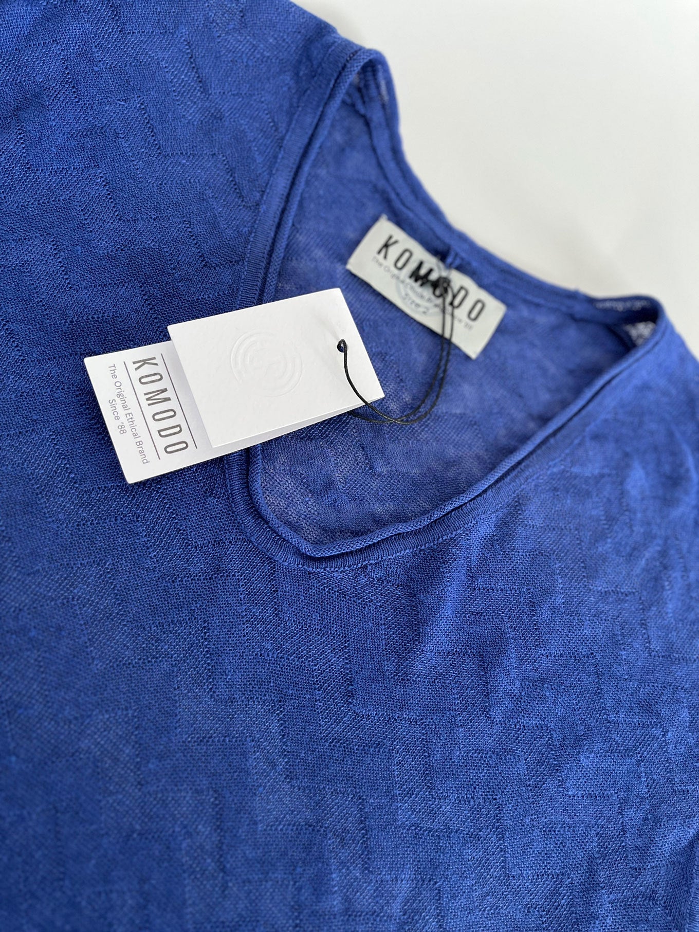 POLLY Organic Cotton Vest - Blue