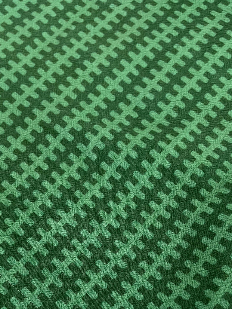 SCRUNCHY Organic Cotton - Bolt Print Green