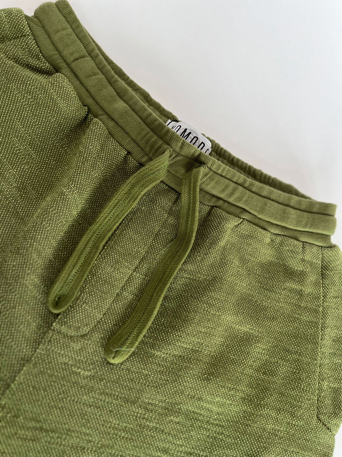 CALUM - Organic cotton shorts - Green melange
