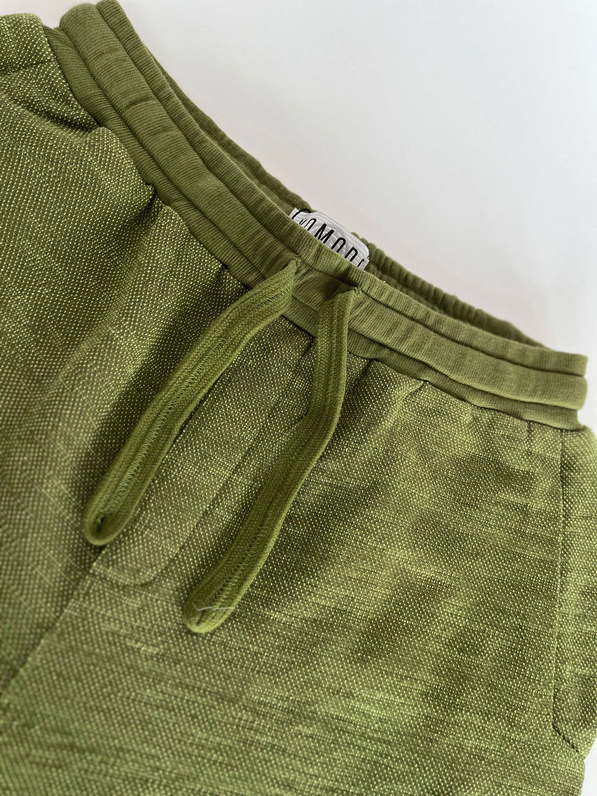 CALUM - Organic cotton shorts - Green melange