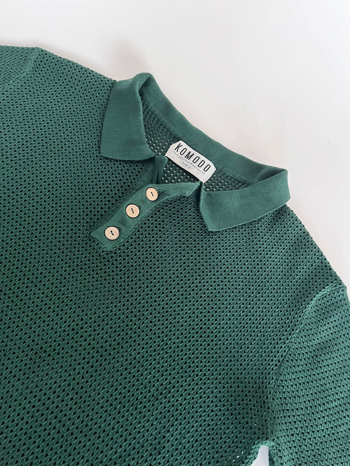 OLIVER - Organic Cotton Polo Top Dark Green