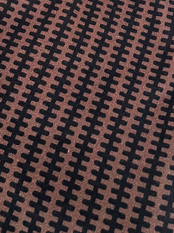 JOSHUA - Organic Cotton Trouser - Brown Stripe