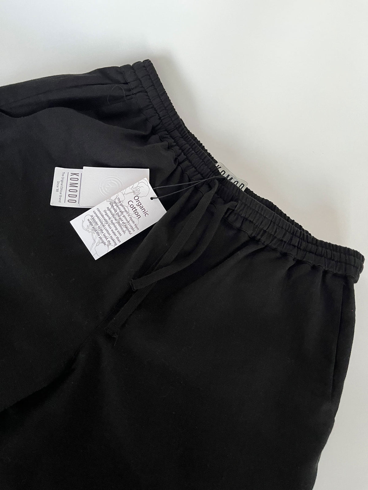 JERRY - Organic Linen Cotton Shorts - Black