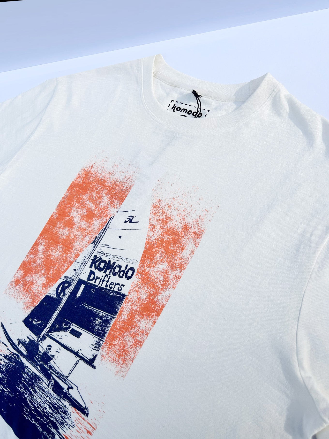 SAILING - Organic Cotton Tee Off White