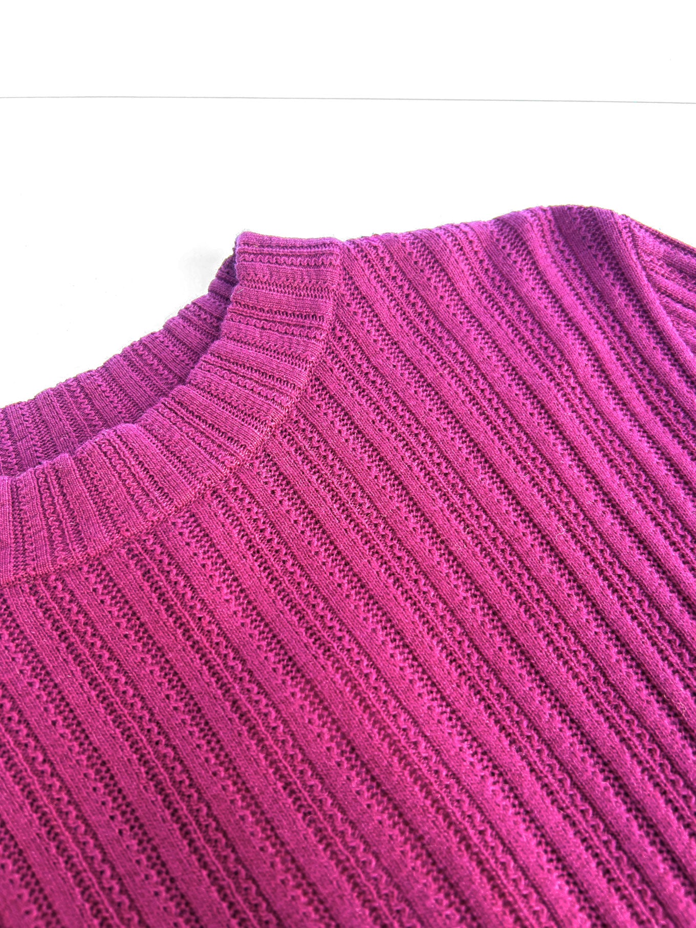 LUCKY Wool Blend Jumper - Fuschia