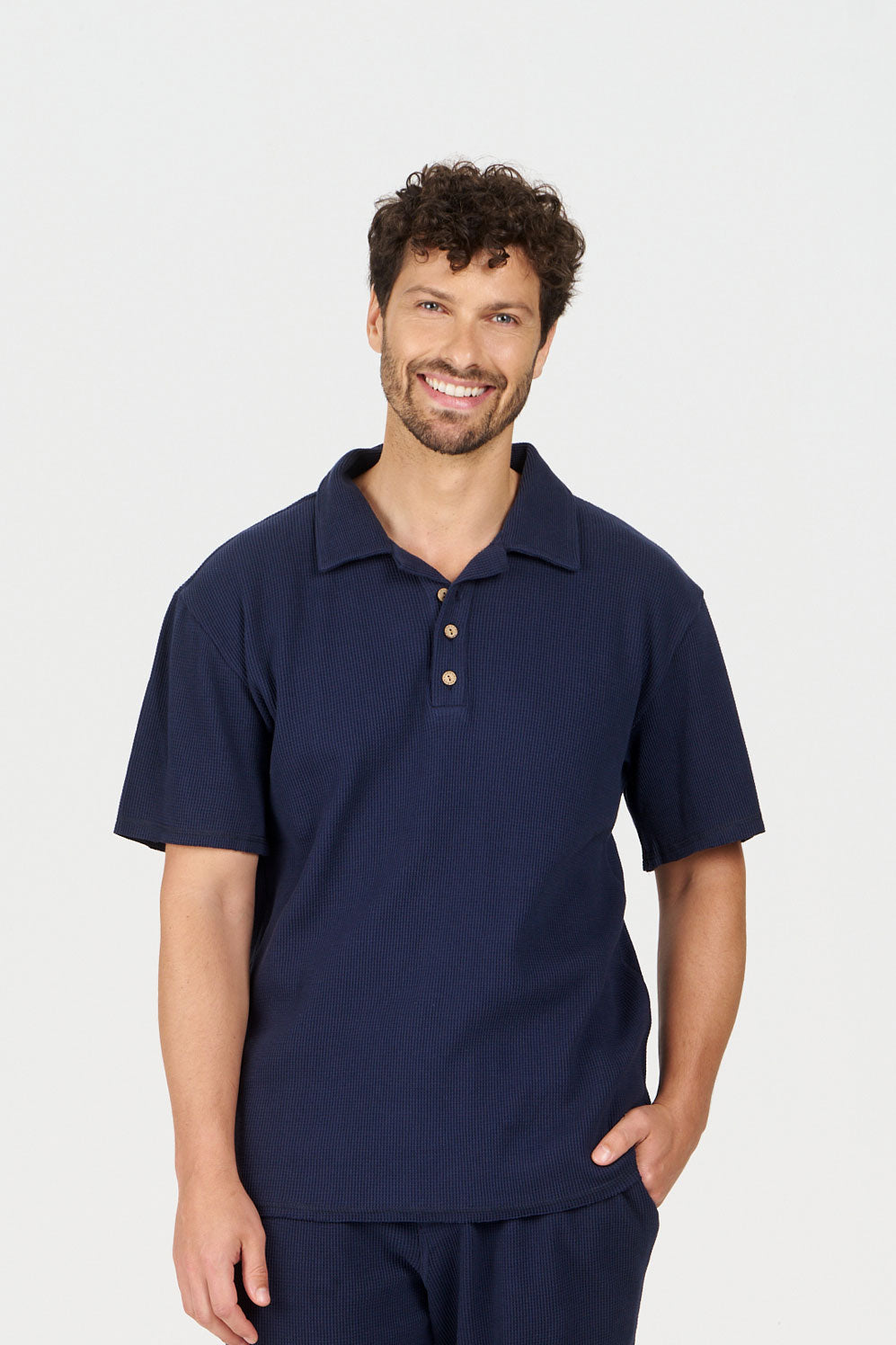 IVER Organic Cotton Top - Navy