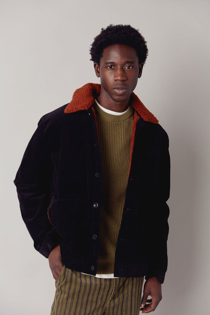 JAMARI - Organic Cotton Cord Jacket Black