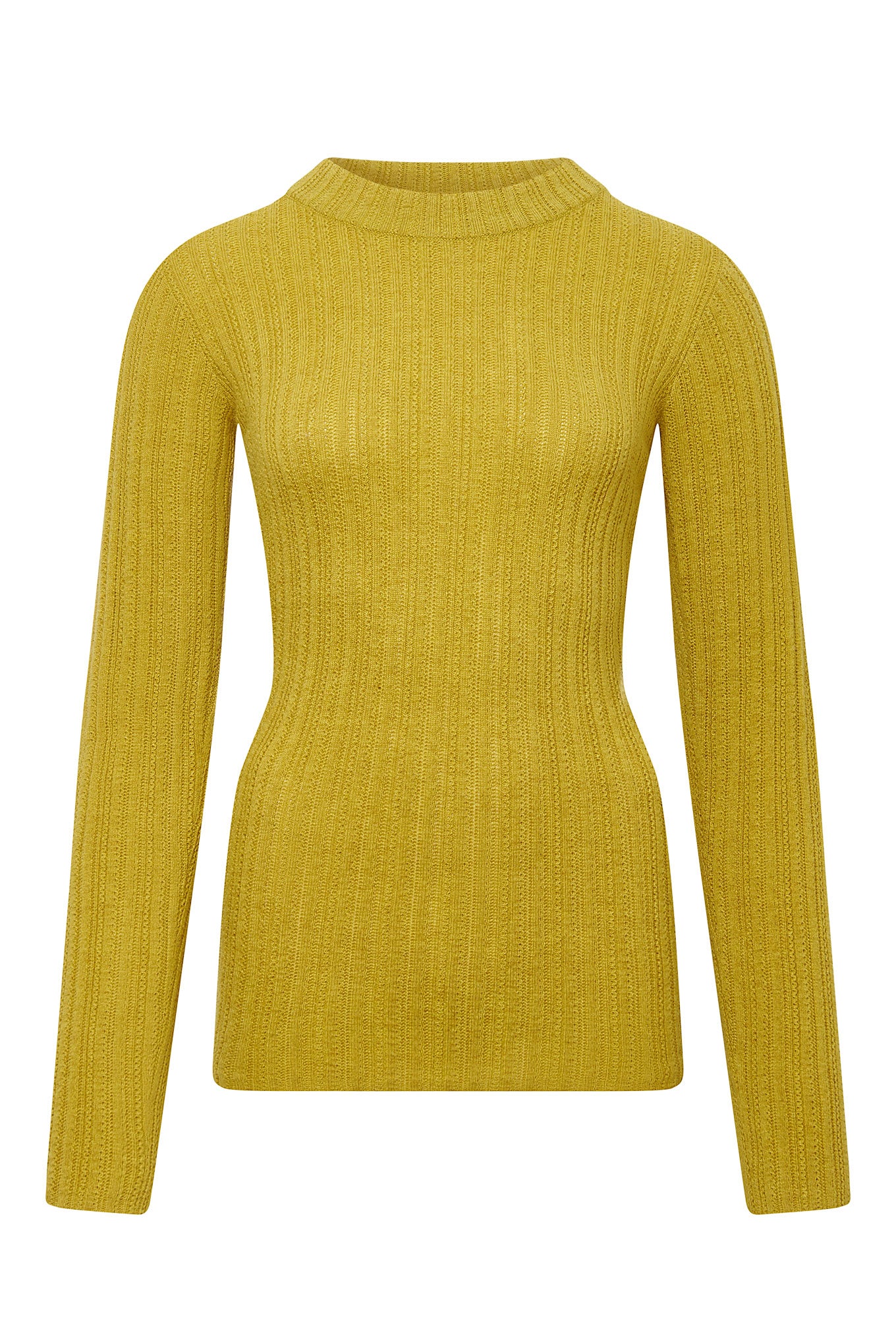 LUCKY Wool Blend Jumper - Mustard