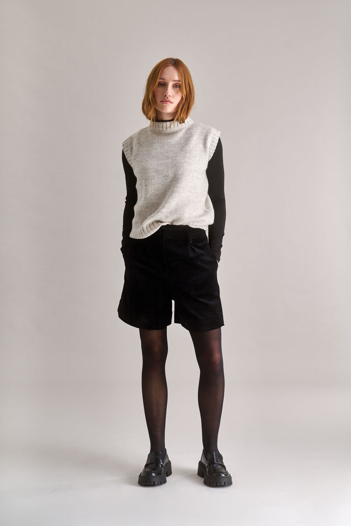 INDIA Lambswool Vest - Natural