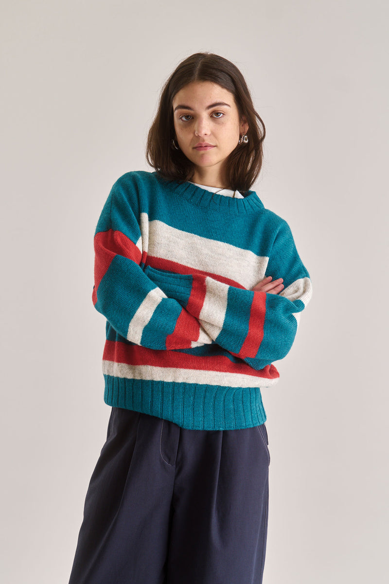 JESSIE Lambswool Jumper - Evergreen