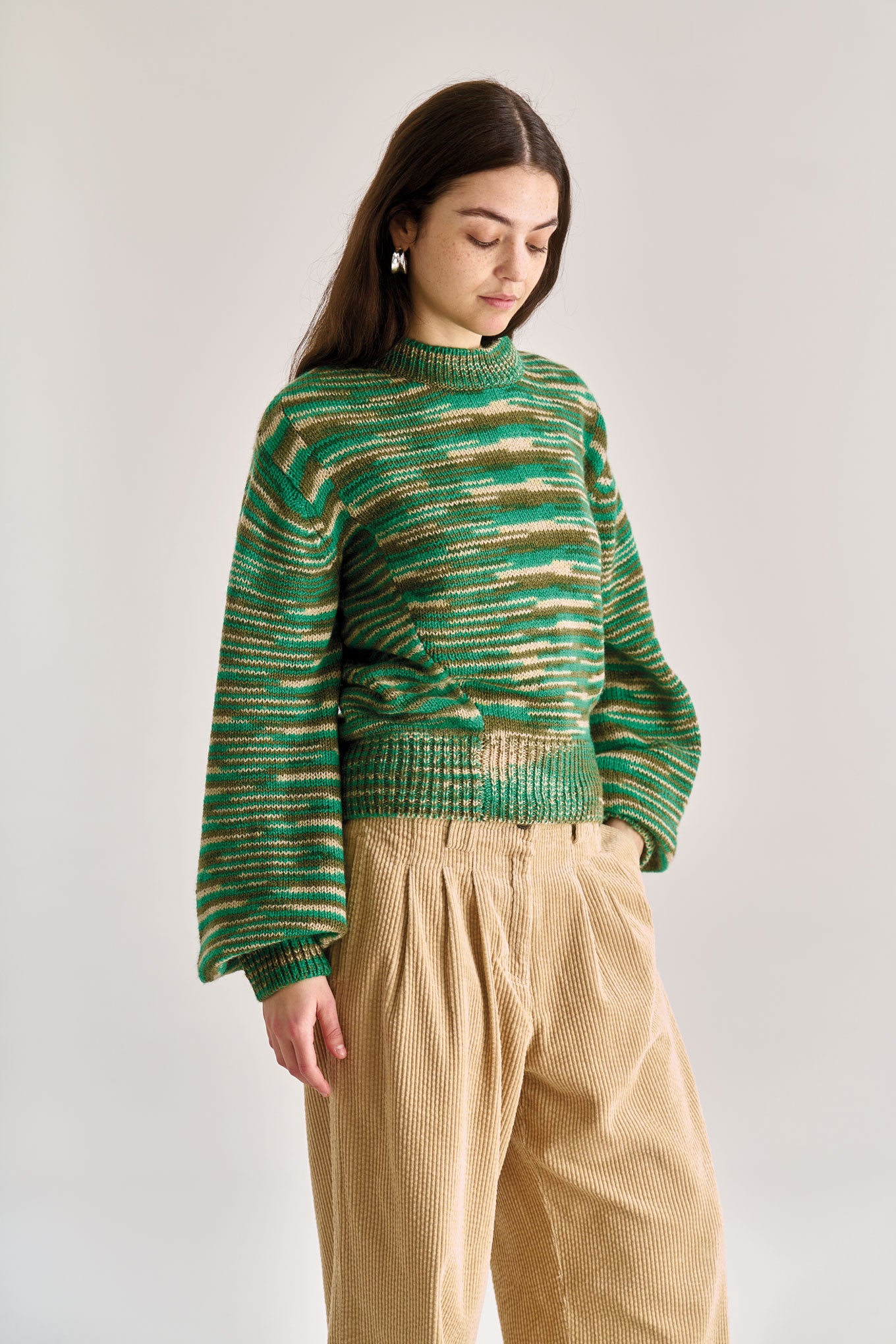 SANG Lambswool Jumper - Green