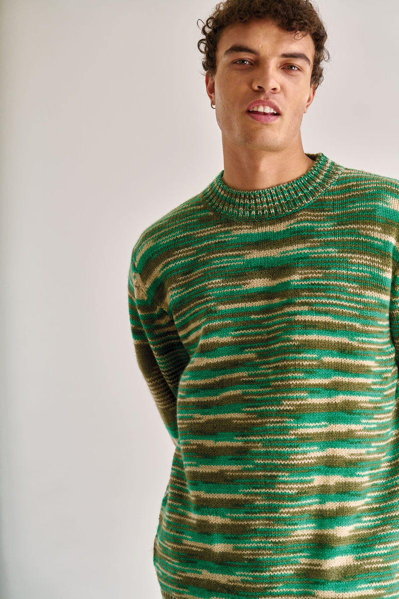 TERUMA Lambs Wool Jumper - Green