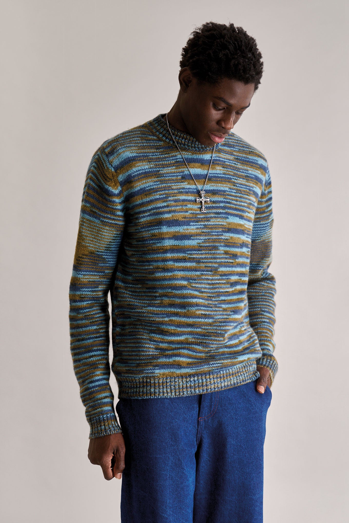 TERUMA Lambs Wool Jumper - Navy