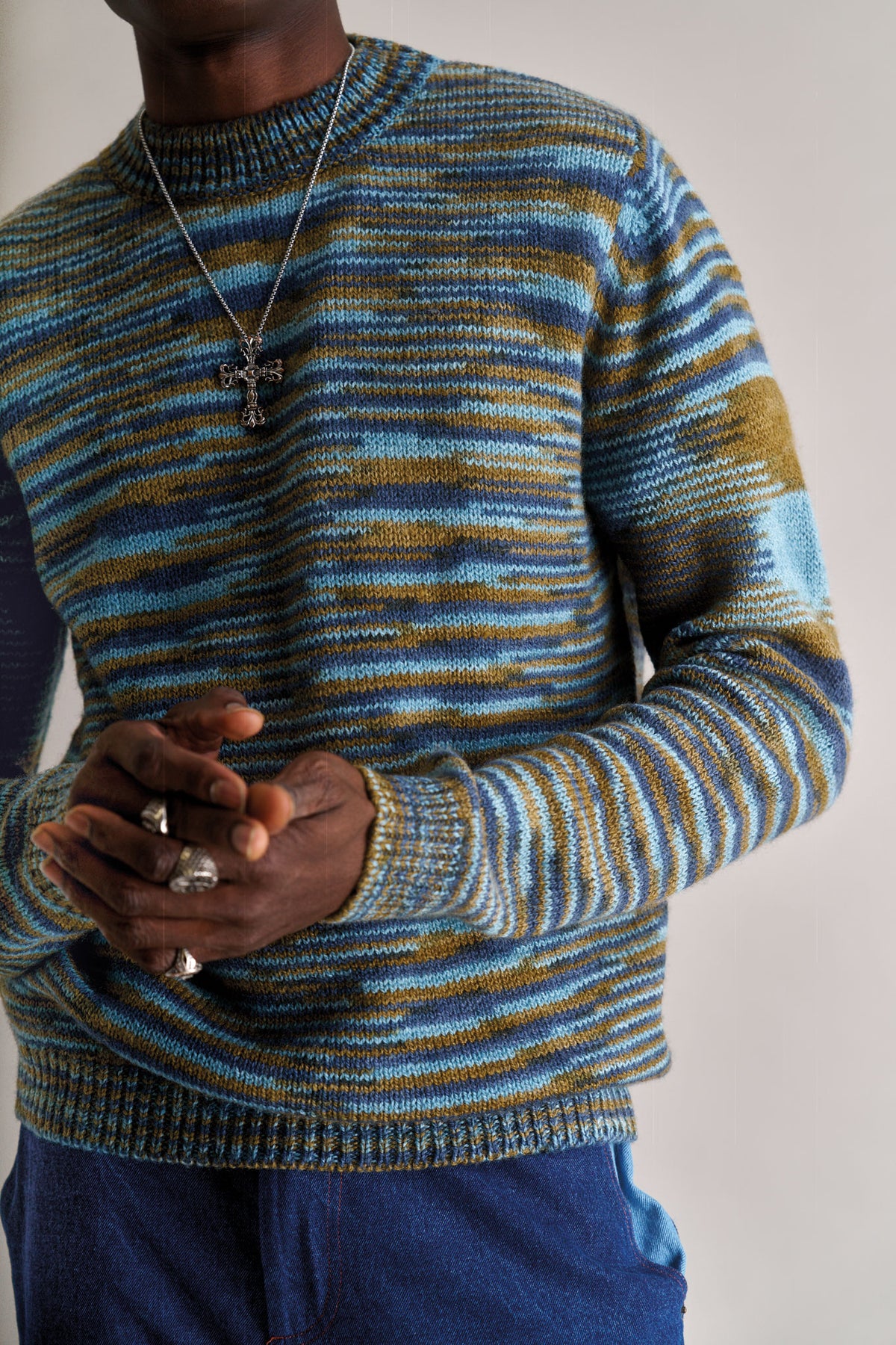 TERUMA Lambs Wool Jumper - Navy