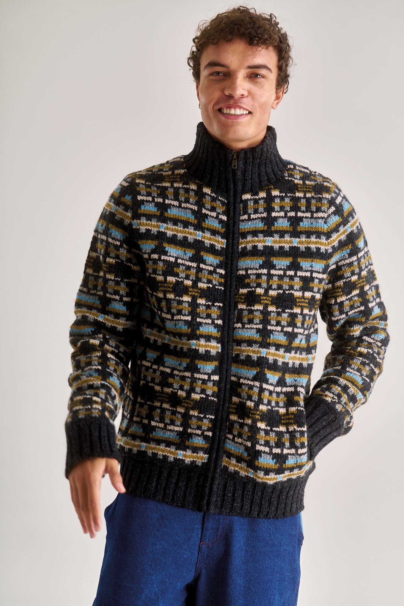 RAMBLER Fleece Lined Wool Knit Jacket