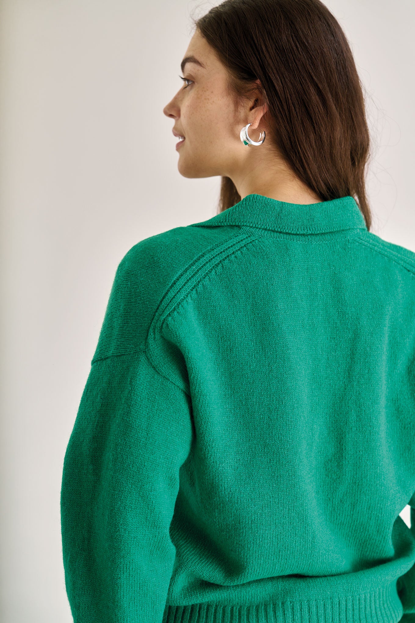 CONNIE Wool Top - Green