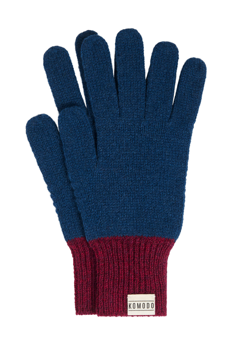 PRIMROSE Merino Wool Gloves - Navy