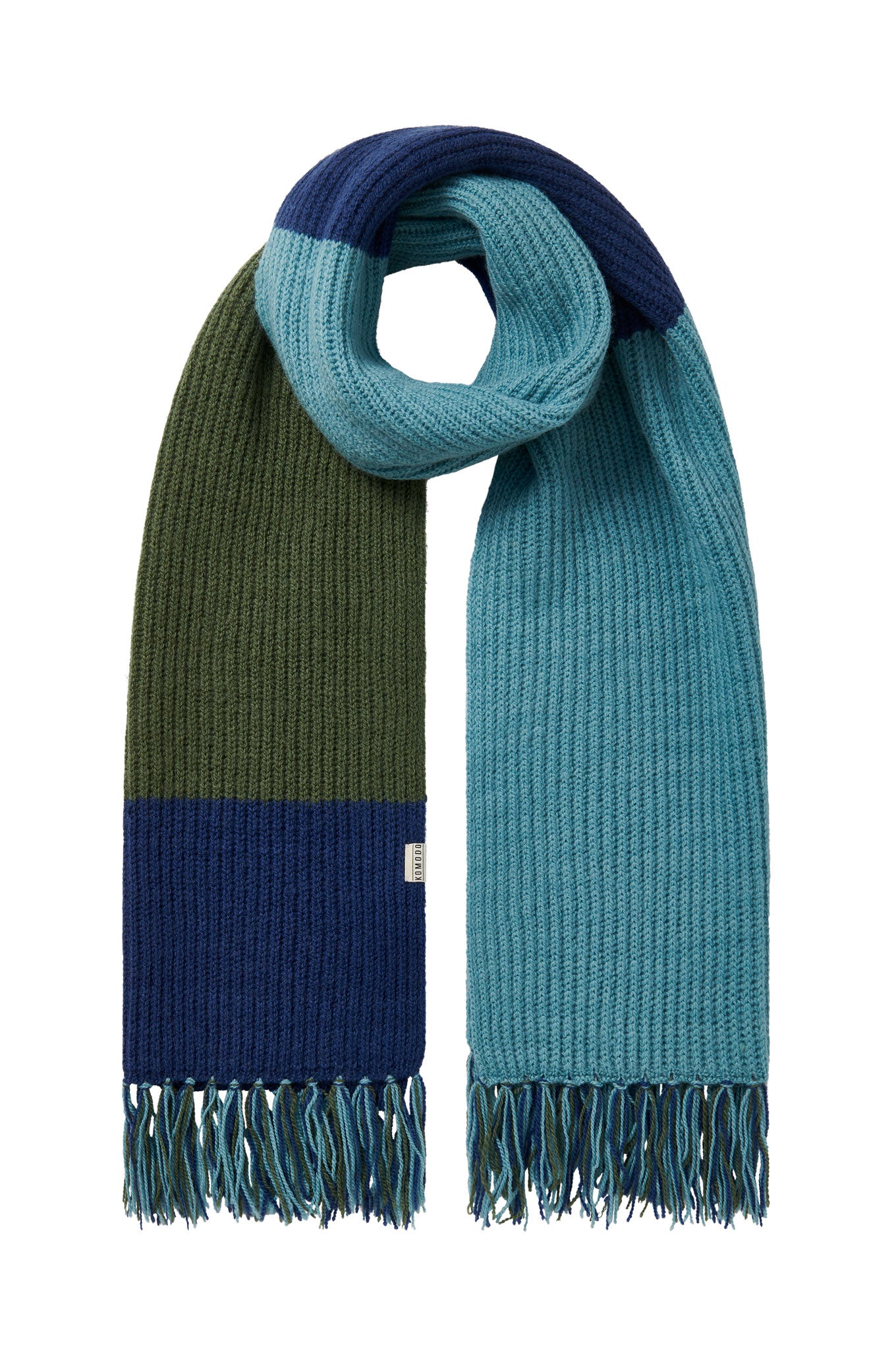 ALEXA Oversized Wool Scarf - Blue