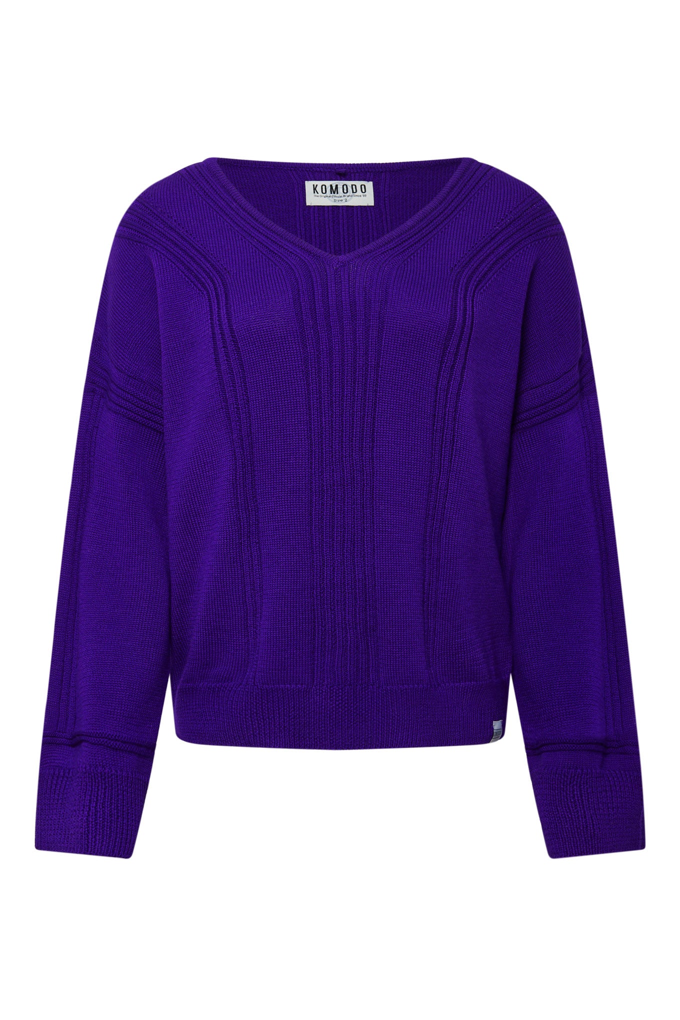 ANYA Fine Merino Wool Jumper - Ultraviolet