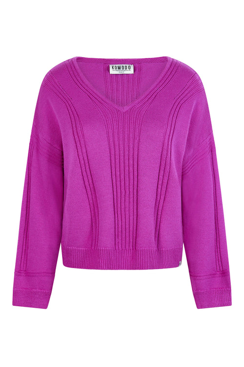 ANYA Wool Jumper - Fuchsia