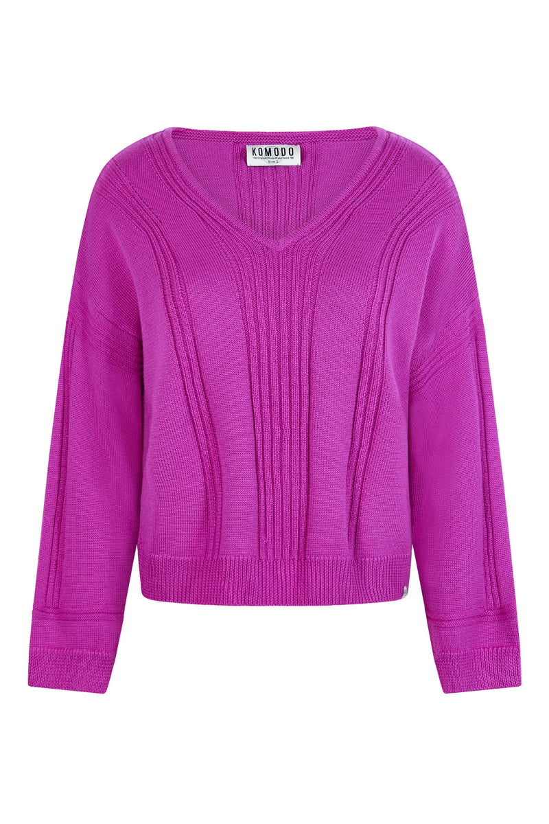 ANYA Wool Jumper - Fuchsia