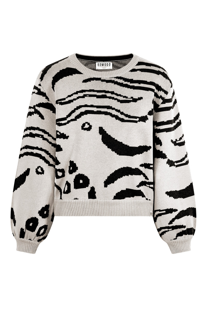 TIGER HOPE - GOTS Organic Cotton Jumper Off White