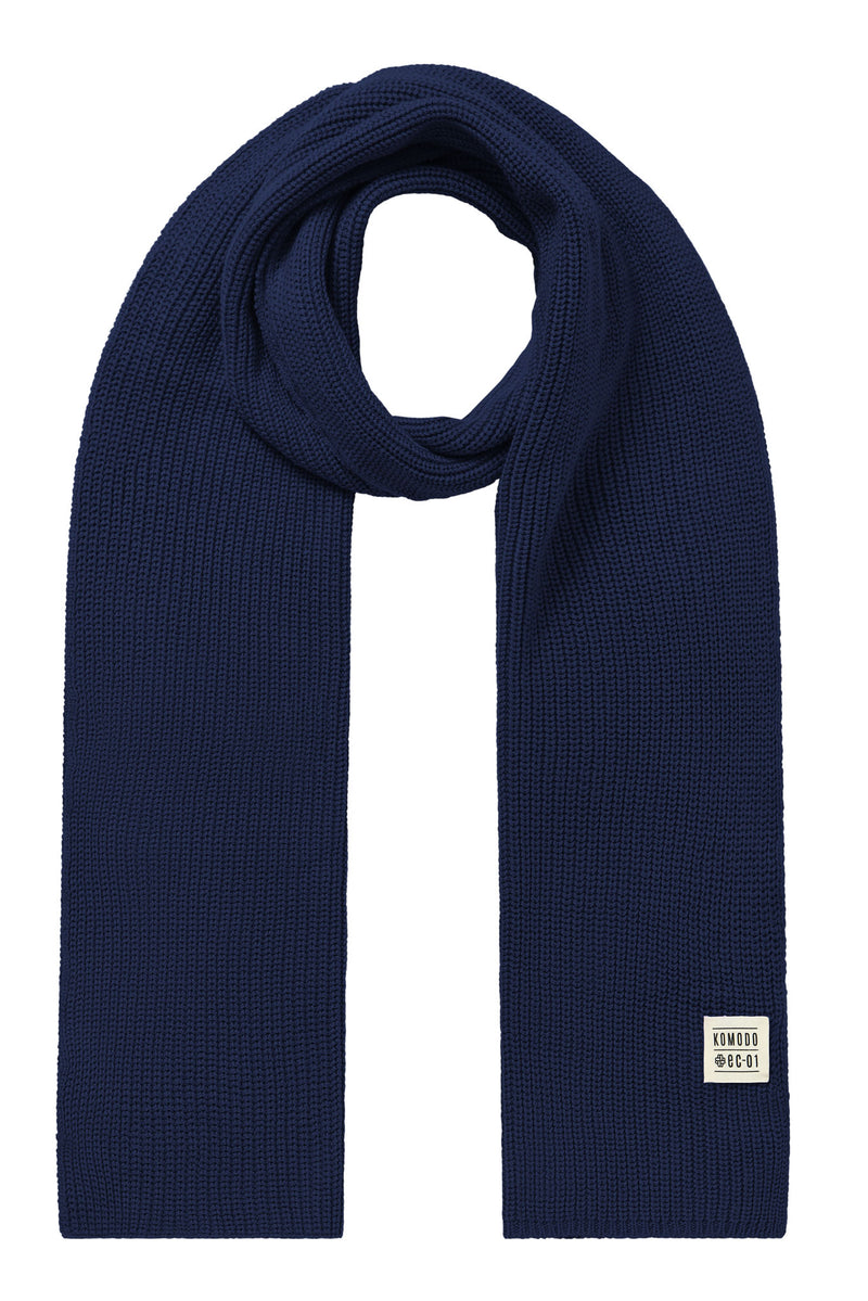 LONDON  - Organic Cotton Scarf Navy