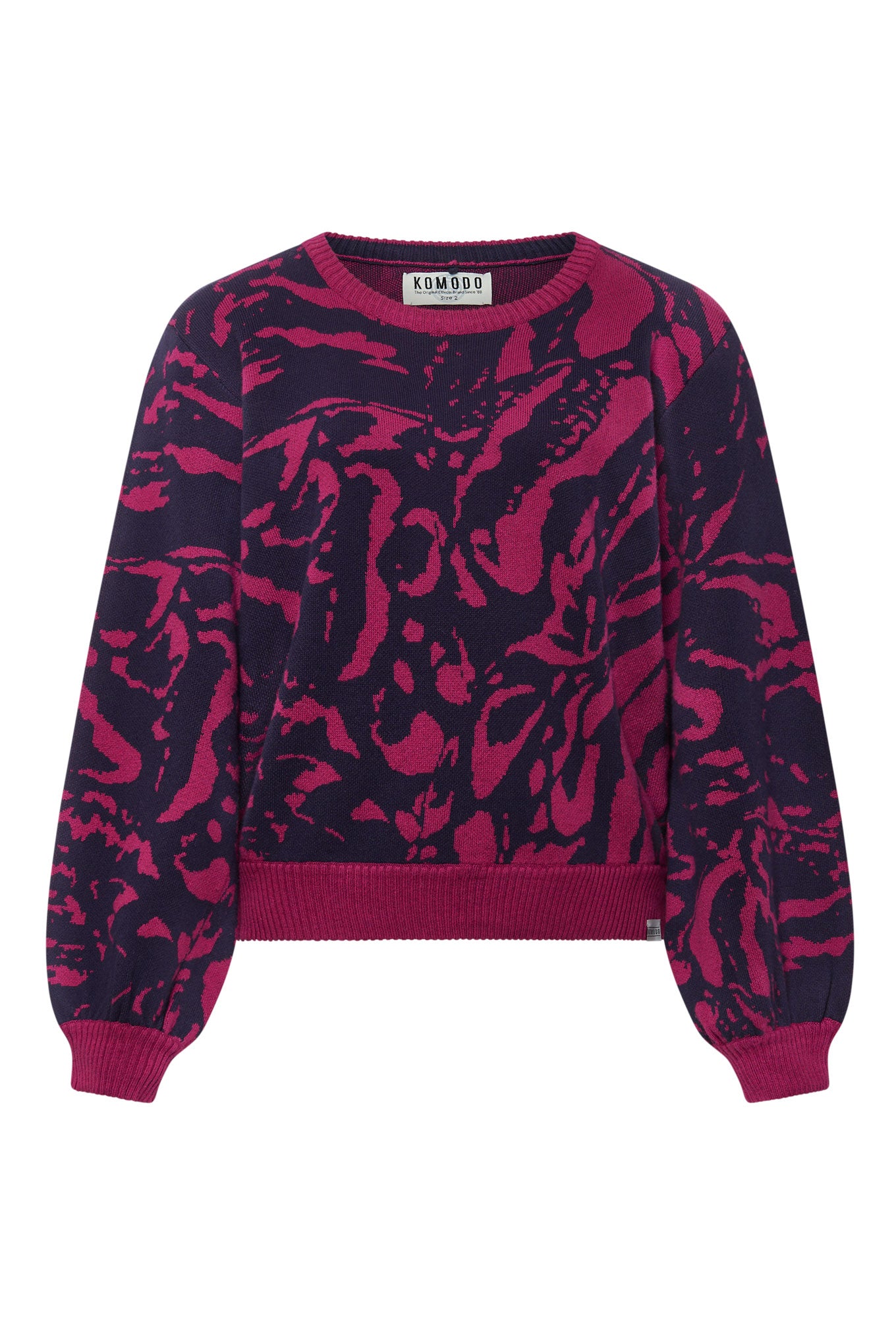 HIDDEN LEOPARD - Organic Cotton Jumper Cherry