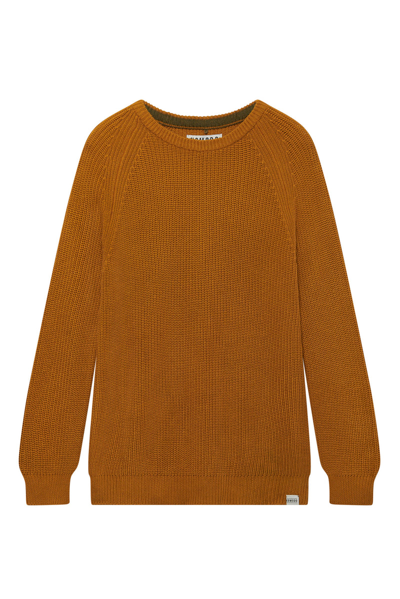 SERGIO - Womens Organic Cotton Jumper Mustard