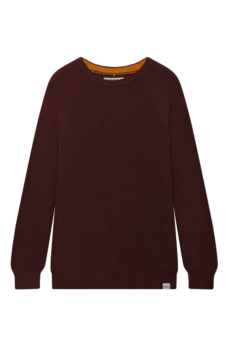 SERGIO - Mens Organic Cotton Jumper Brown