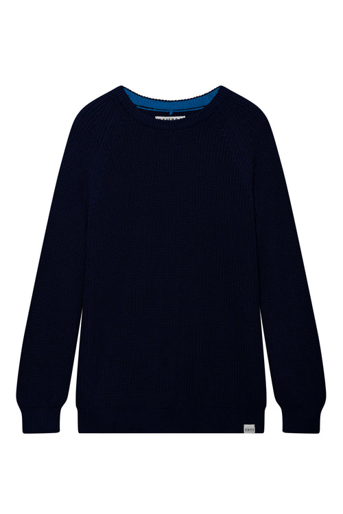 SERGIO - Mens Organic Cotton Jumper Navy