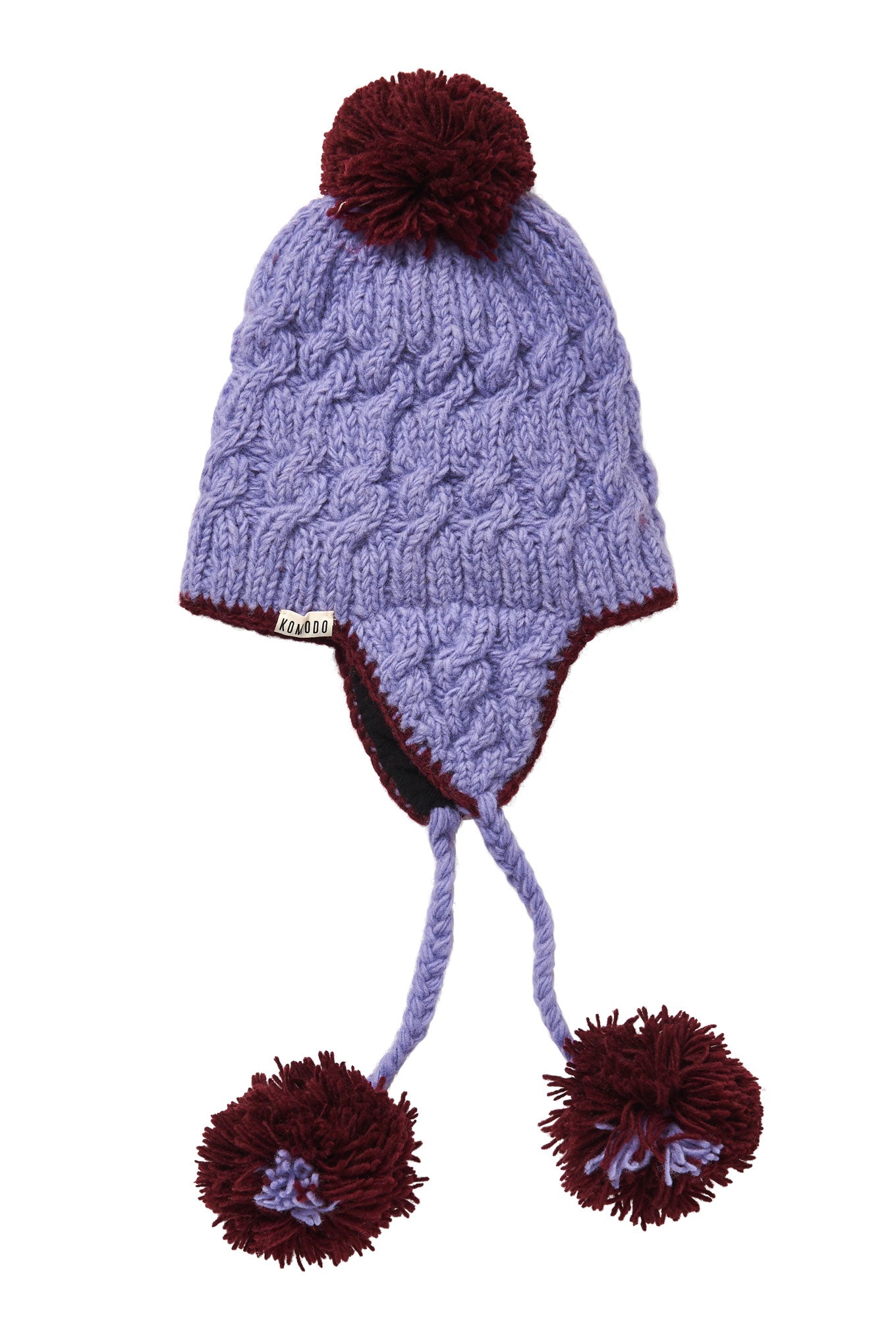 FLUFF - Fleece Lined Lambswool Hat Lavender