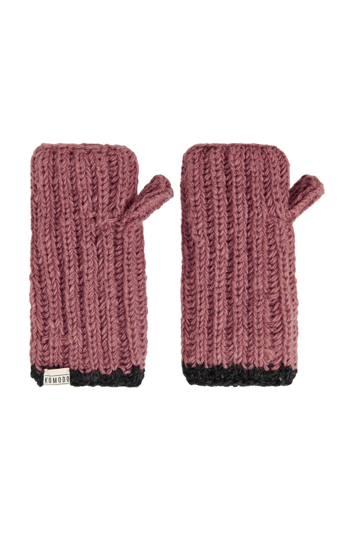 RAFI RIB Fleece Lined Mitten - Dusty Pink