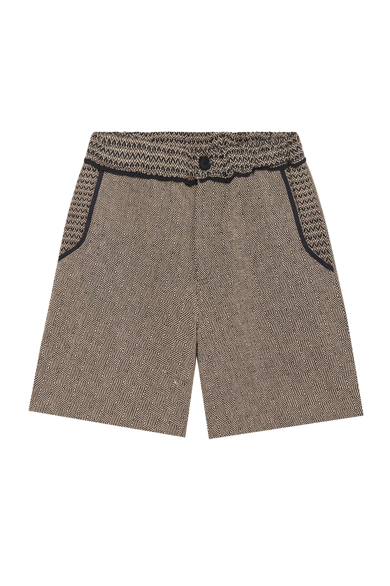 JOEY - Hand Loomed Cotton Patchwork Shorts
