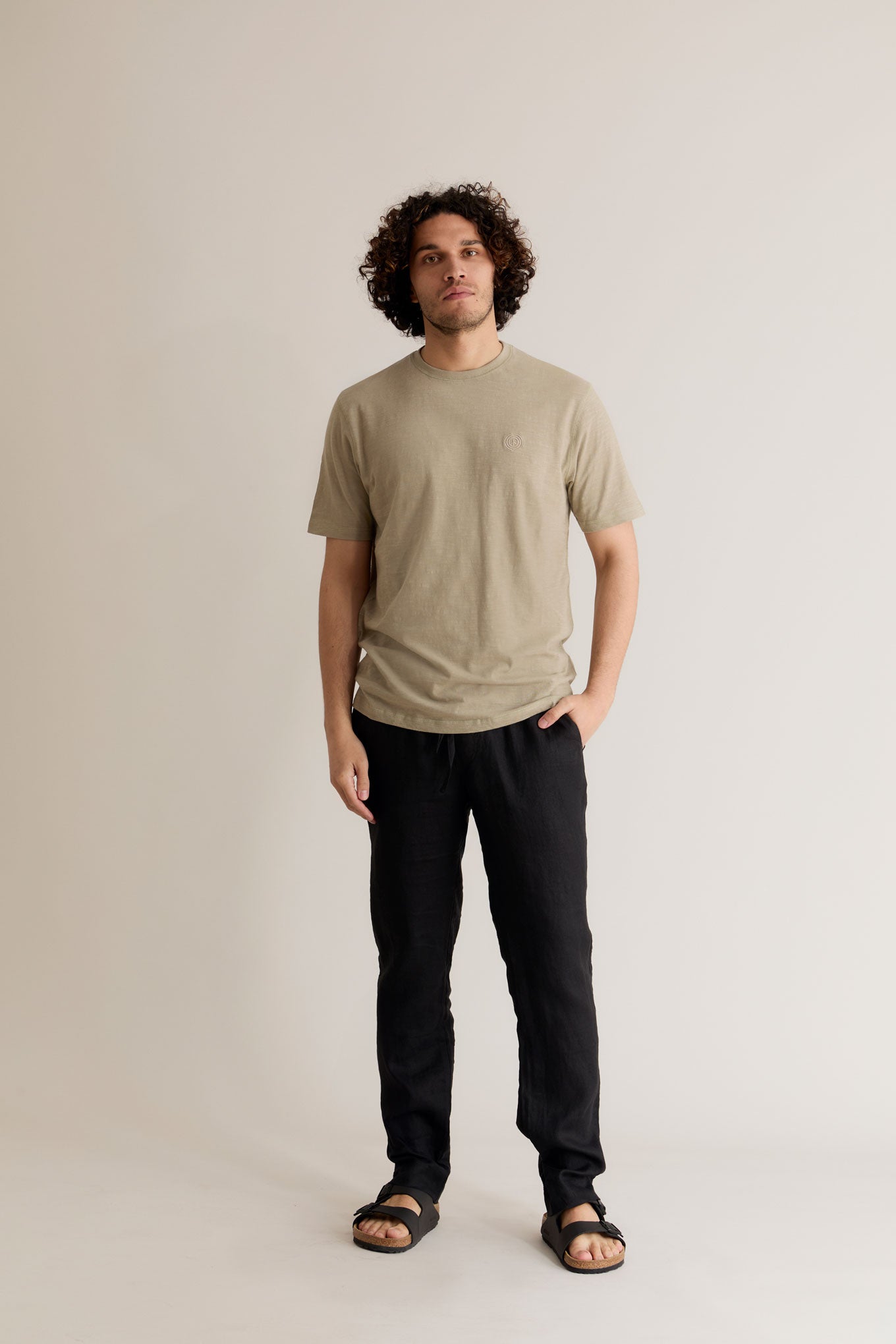 AUGUST - Linen Trouser Black