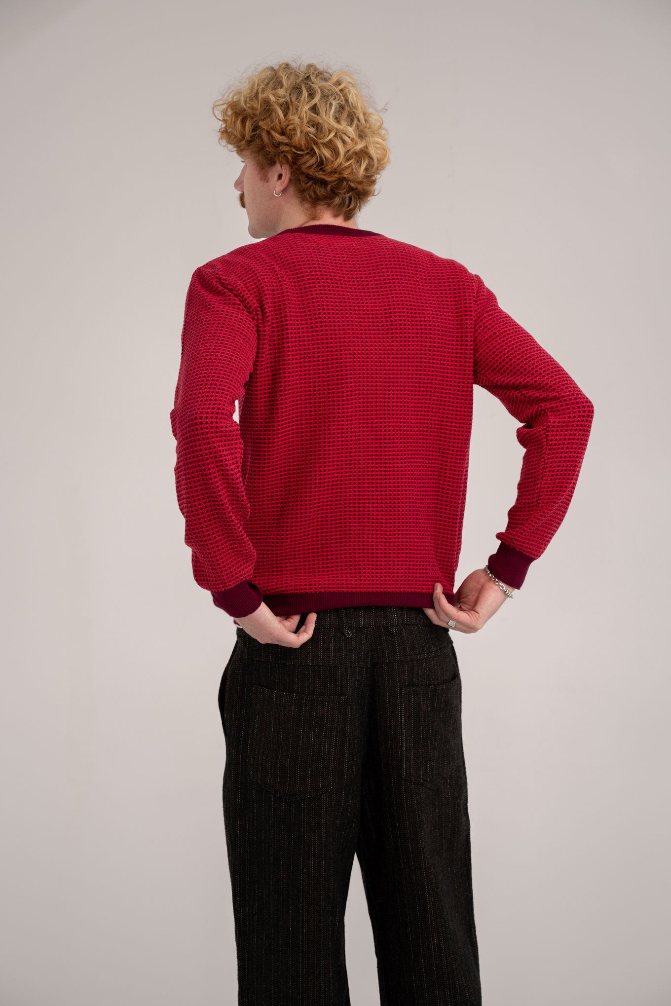 HASAN  - Organic Cotton Jumper Wine
