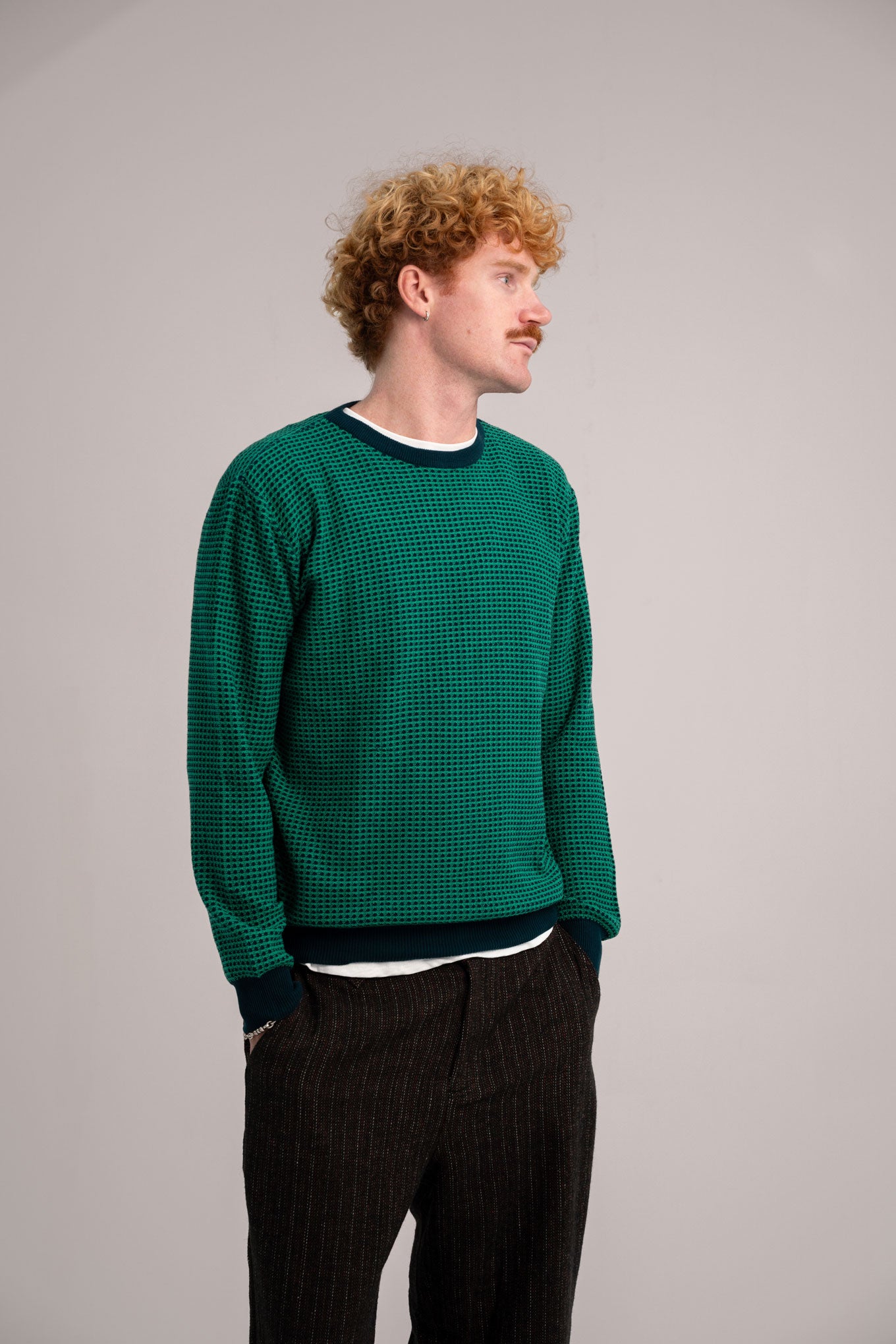HASAN  - Organic Cotton Jumper Teal