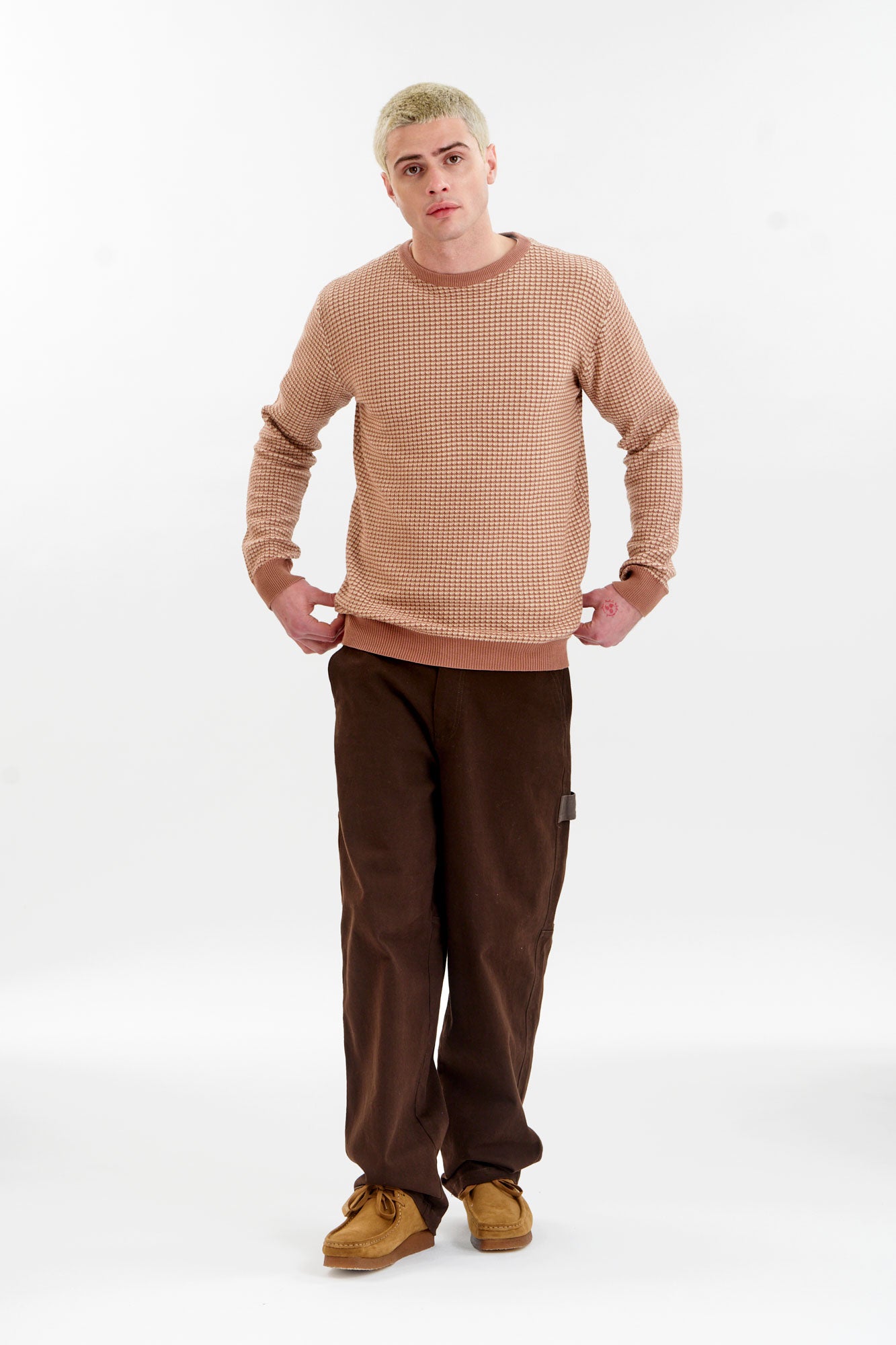 HASAN Organic Cotton Jumper - Coffee