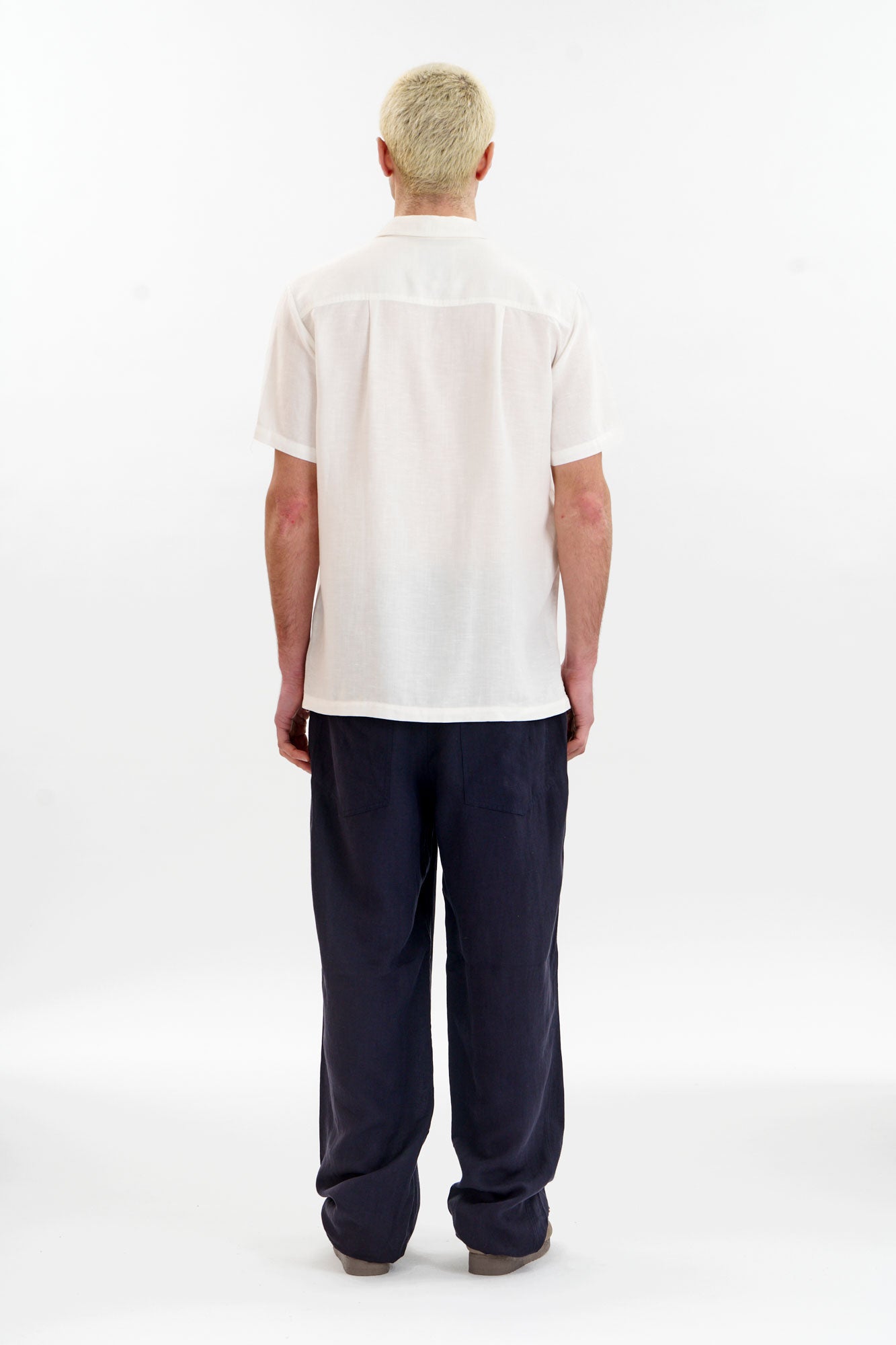 LOYLE Tencel Linen Shirt - White