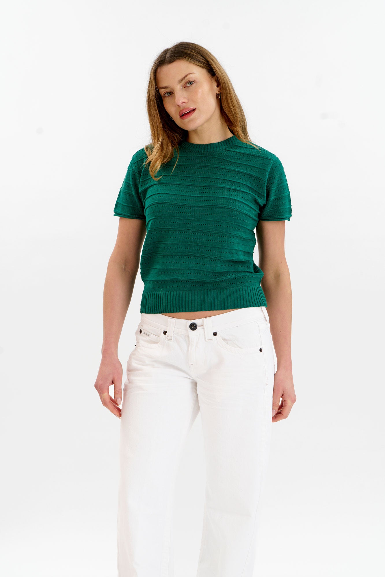 POSEY Organic Cotton Knit Tee - Green