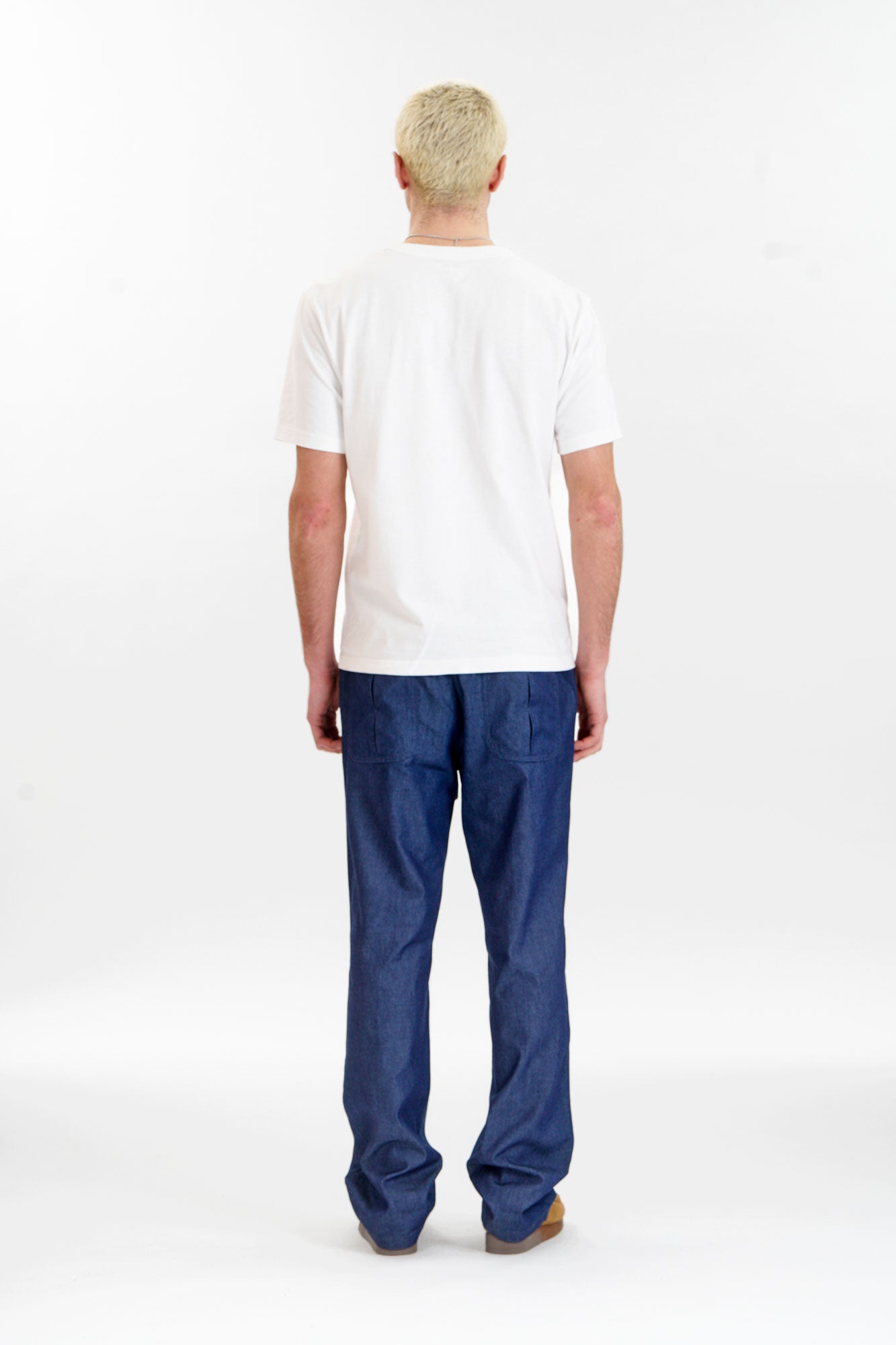 JOSHUA Organic Cotton Trouser - Mid Wash