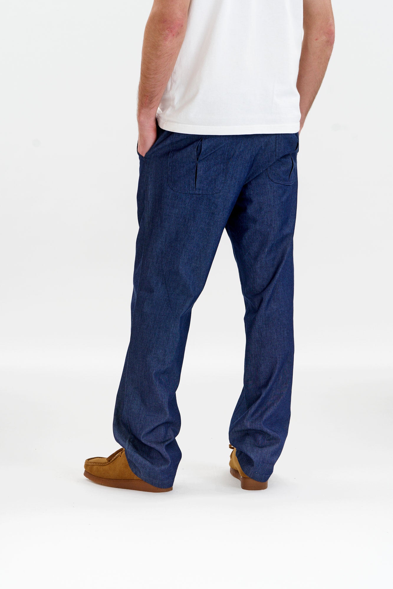 JOSHUA Organic Cotton Trouser - Mid Wash