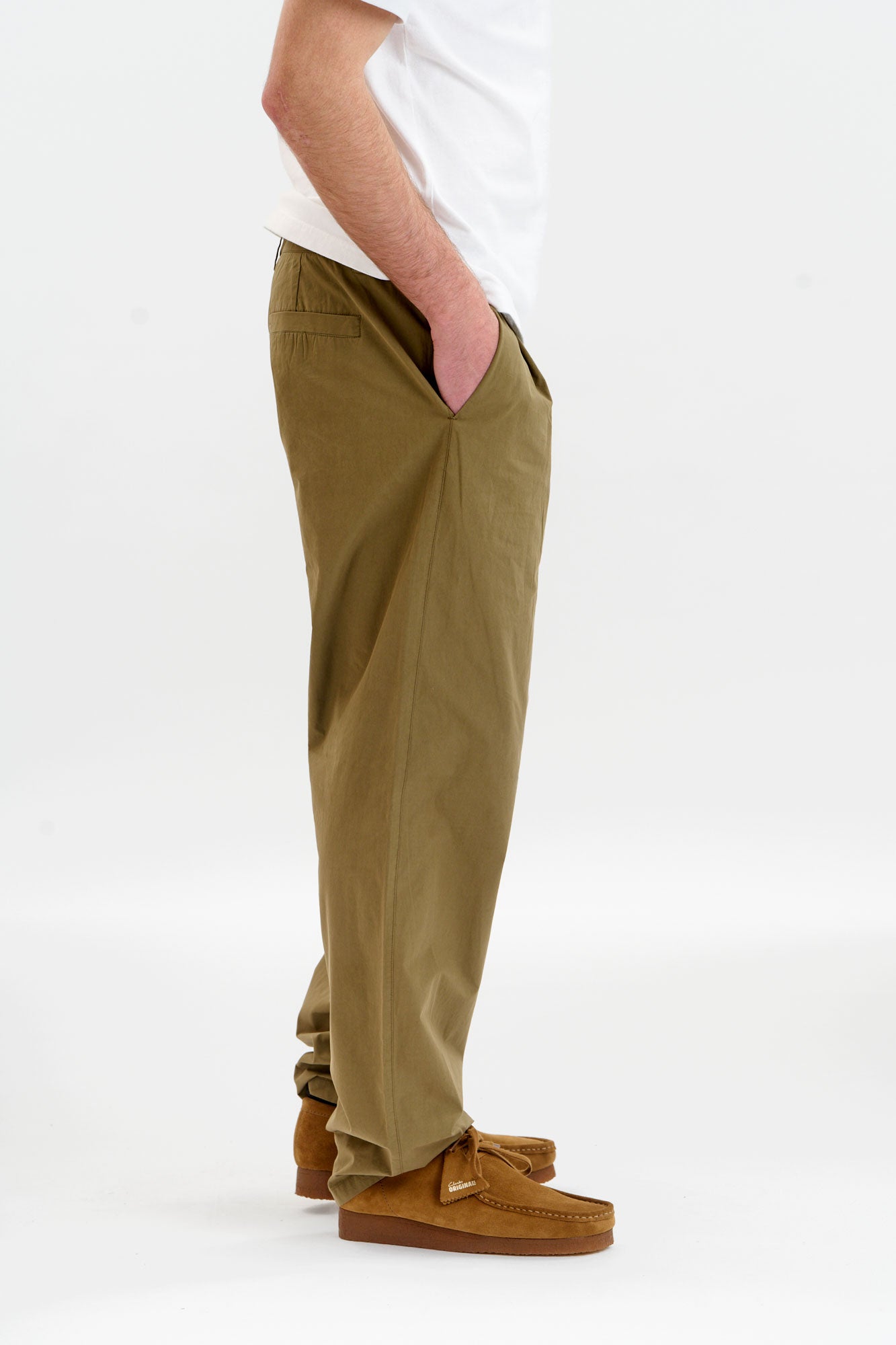 BOWIE Organic Cotton Trouser - Olive