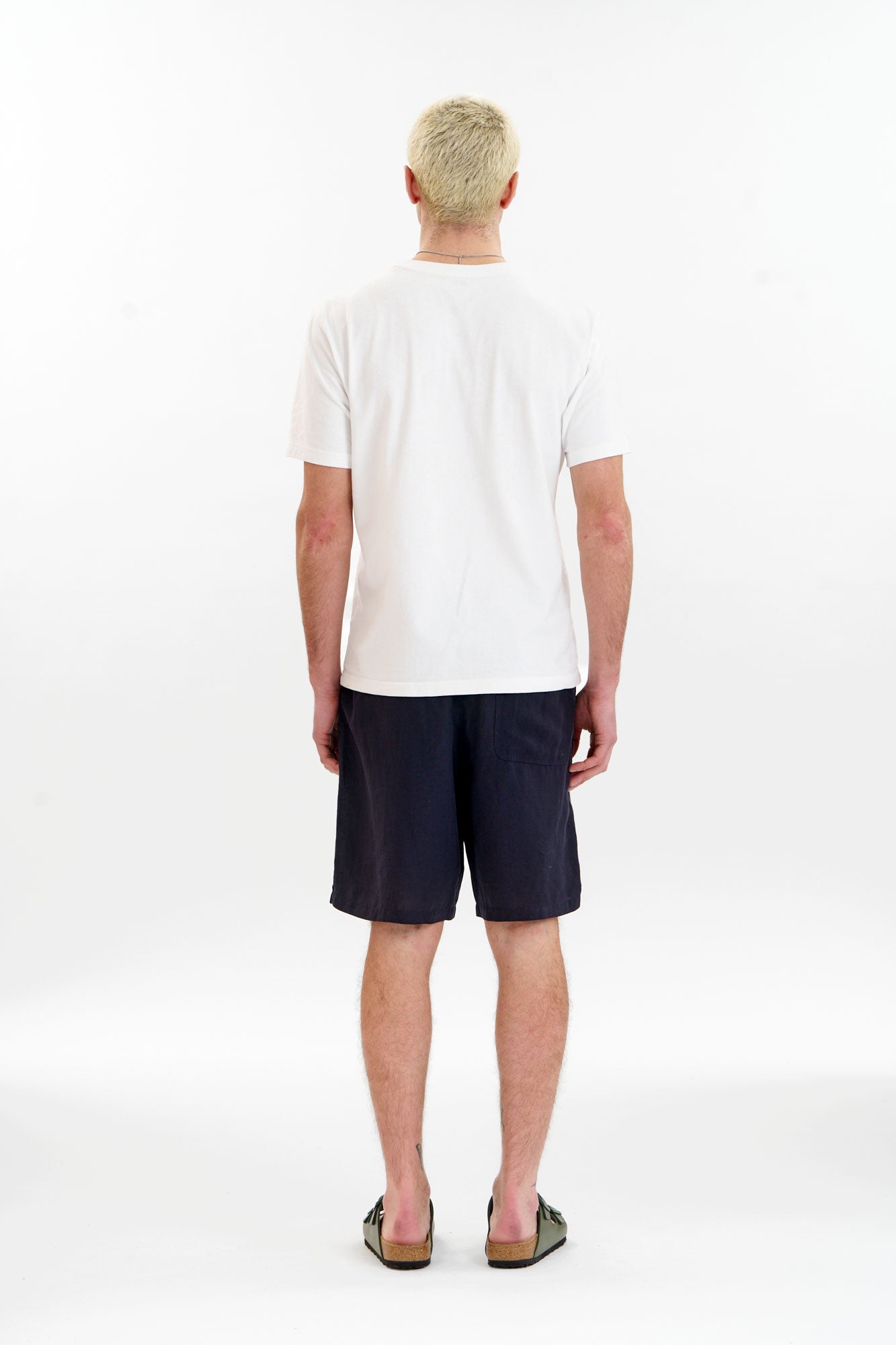 JERRY Tencel Linen Shorts - Navy