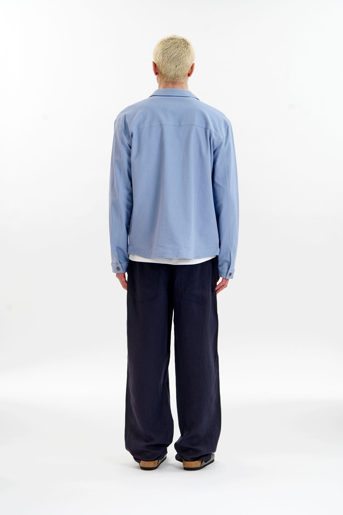 CHRISTOPHE Organic Cotton Jacket - Blue