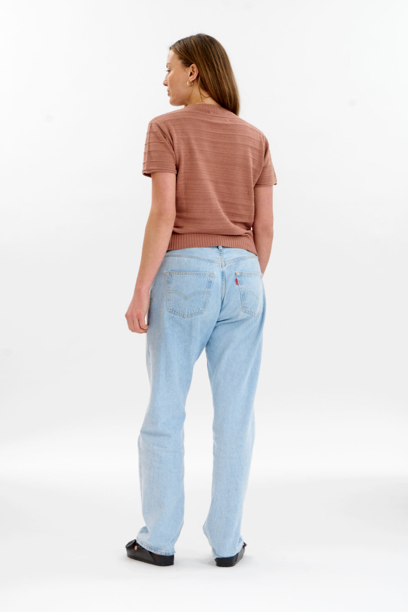 POSEY Organic Cotton Knit Tee - Coffee